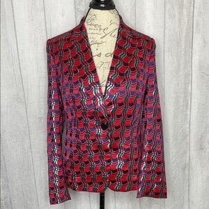 Diane Von Furstenberg festive Blazer.